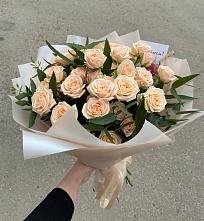 Букет Кремовые розы Латте в Заволжье