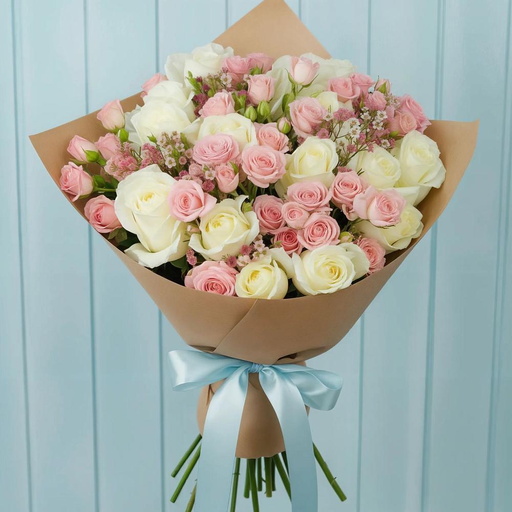 Букет цветов из: Розы в Заволжье