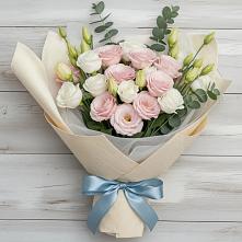 Букет цветов из:  Лизиантусы в Заволжье