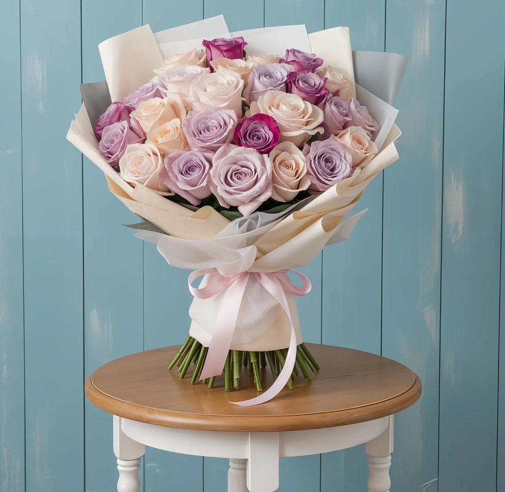 Букет цветов из: Розы в Заволжье