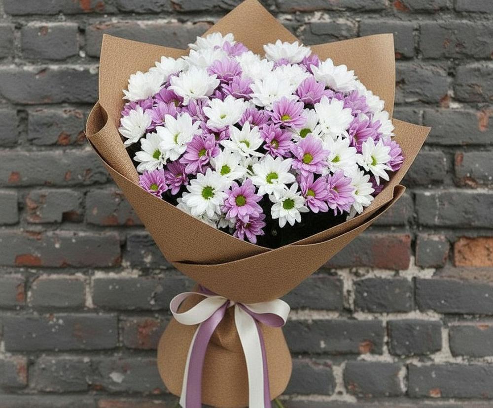 Букет цветов из: Хризантемы в Заволжье