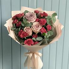 Букет цветов из:  Гвоздики и Розы в Заволжье