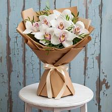 Букет цветов из:  Орхидеи и Розы #REPLACE_PRED# Заволжье